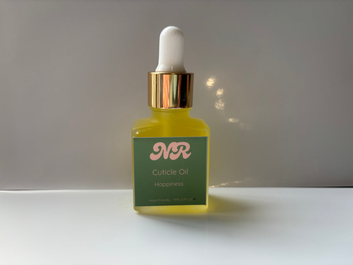 WHOLESALE OWN BRAND 15ml Frosted Desk Oil GOLD LID