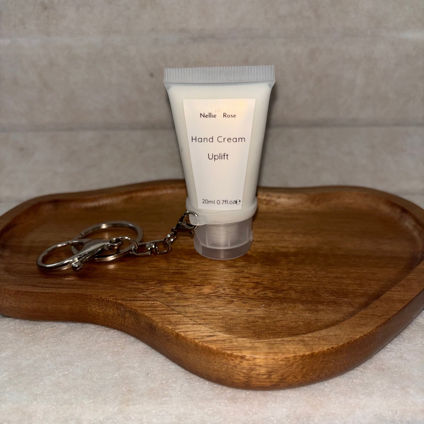 20ml Hand Cream on Clear Keychain