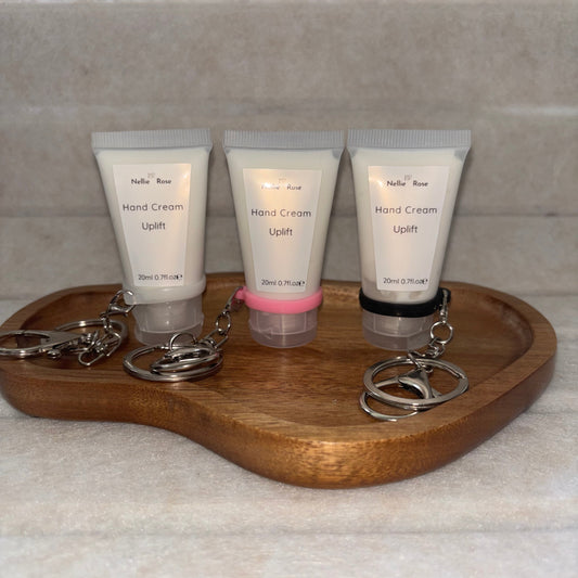 WHOLESALE 20ml Hand Cream on Clear Keychain