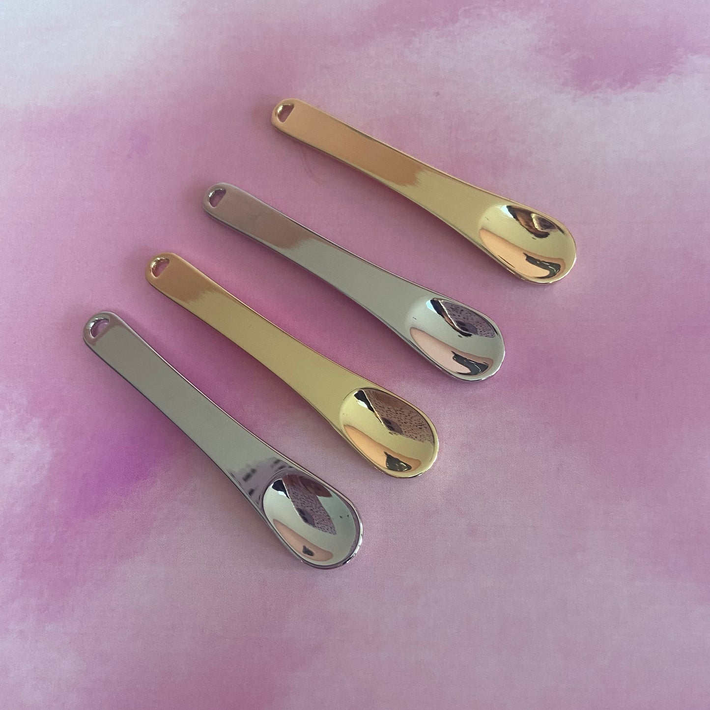 cosmetic spatula, stainless steel spatula, hand polish spatula 